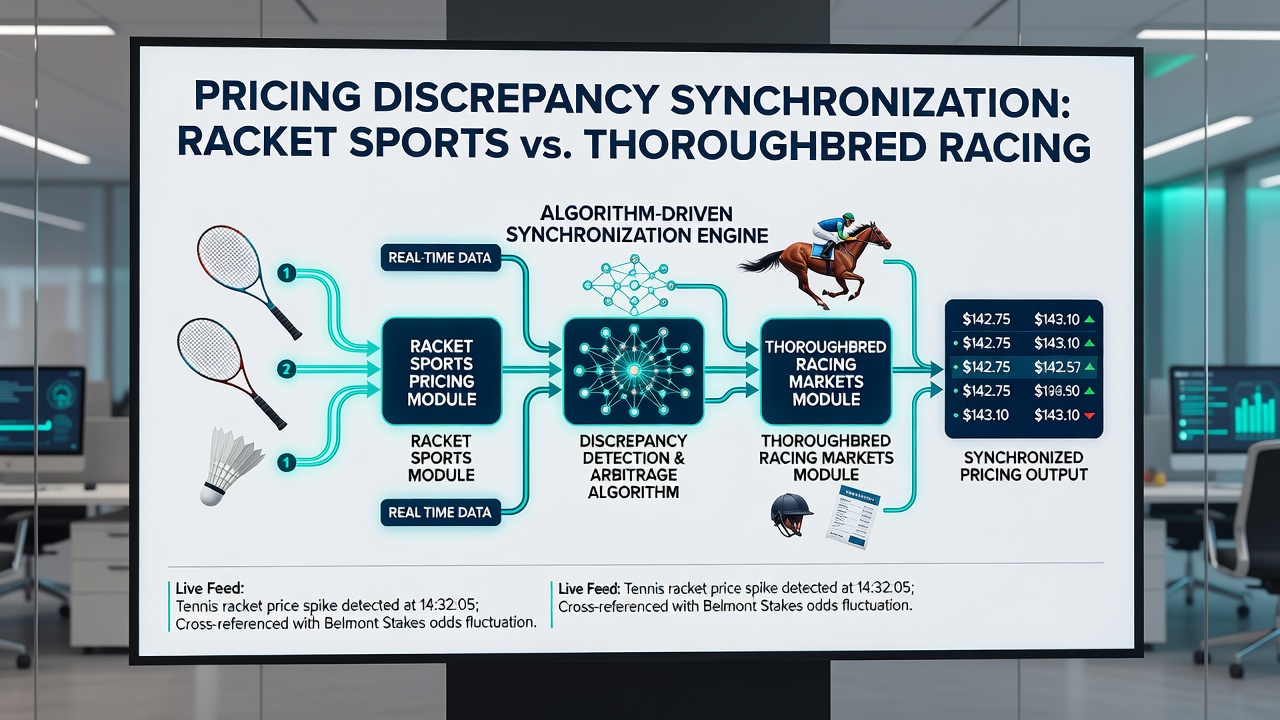 Screenshot of parlay builder interface displaying synchronized odds from tennis and horse racing events