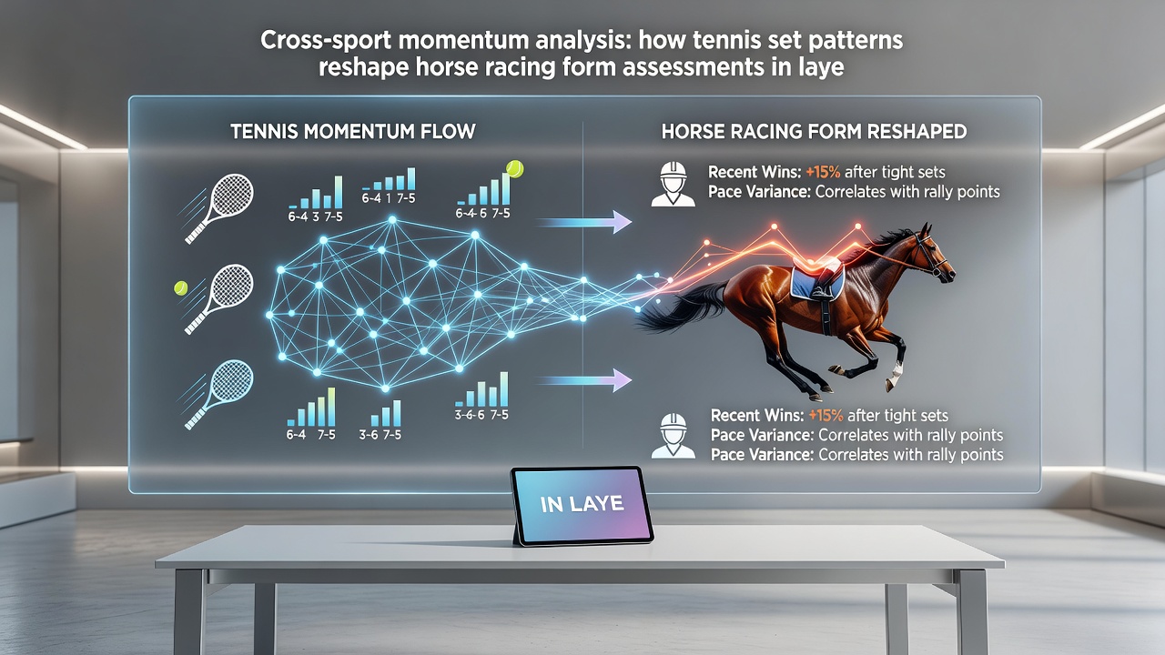 Split screen showing tennis scoreboard next to horse racing sectional timing chart