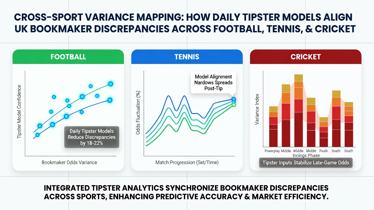 Tipster dashboard displaying aligned odds across football, equine and tennis for accumulator construction