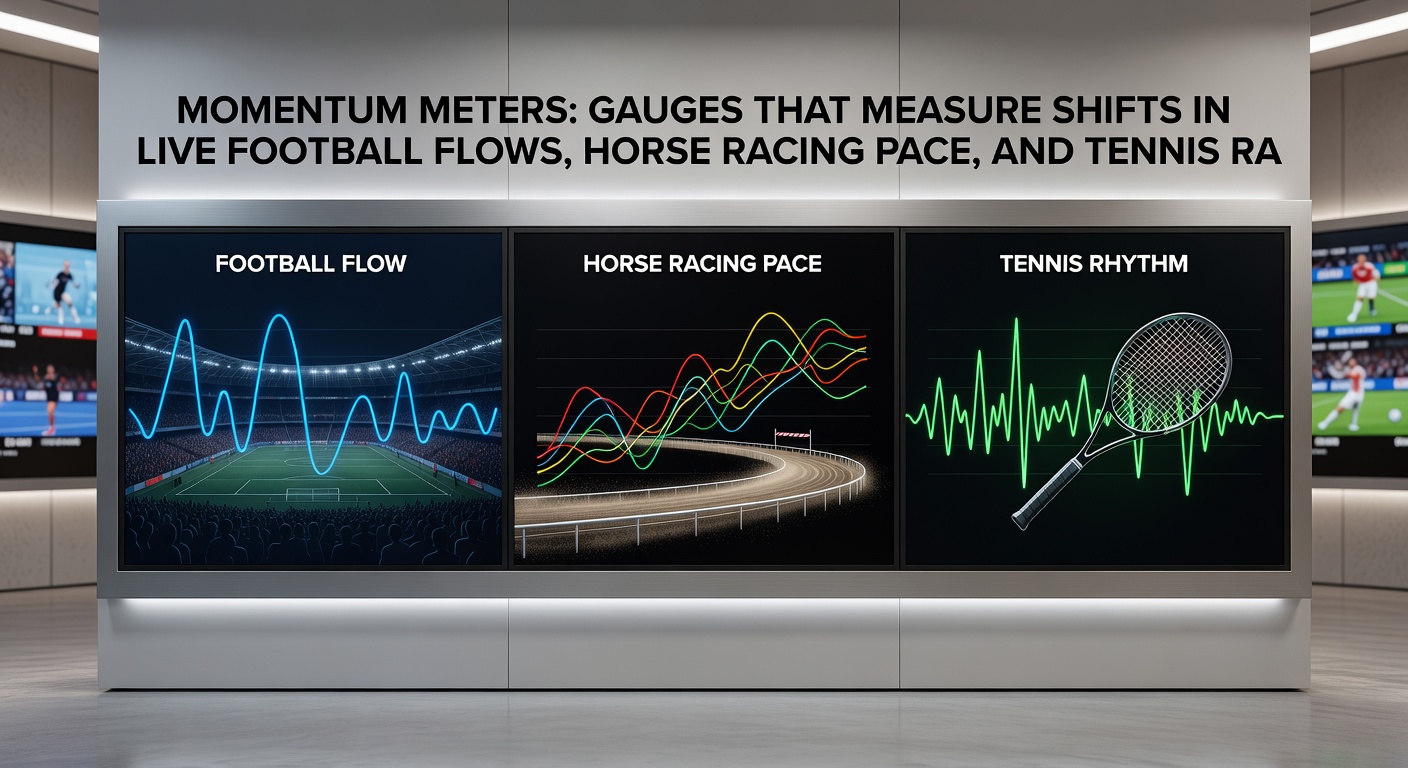 Close-up of a horse racing pace meter during a live Ascot sprint, showing sectional timings and momentum graphs overlaid on broadcast footage