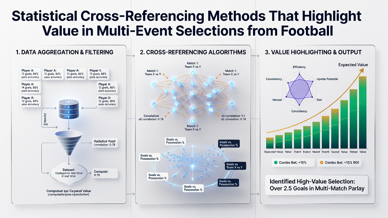 Multi-sport data tables showing cross-referenced accumulator value metrics